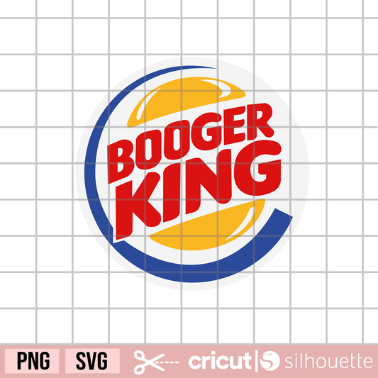 Booger king svg, Funny svg, Food parody svg, Adult svg, Adult Humor svg, Digital Download, funny logo svg
