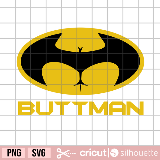Buttman svg, Funny svg, Adult svg, Adult Humor svg, Digital Download, funny logo svg, parody logo svg